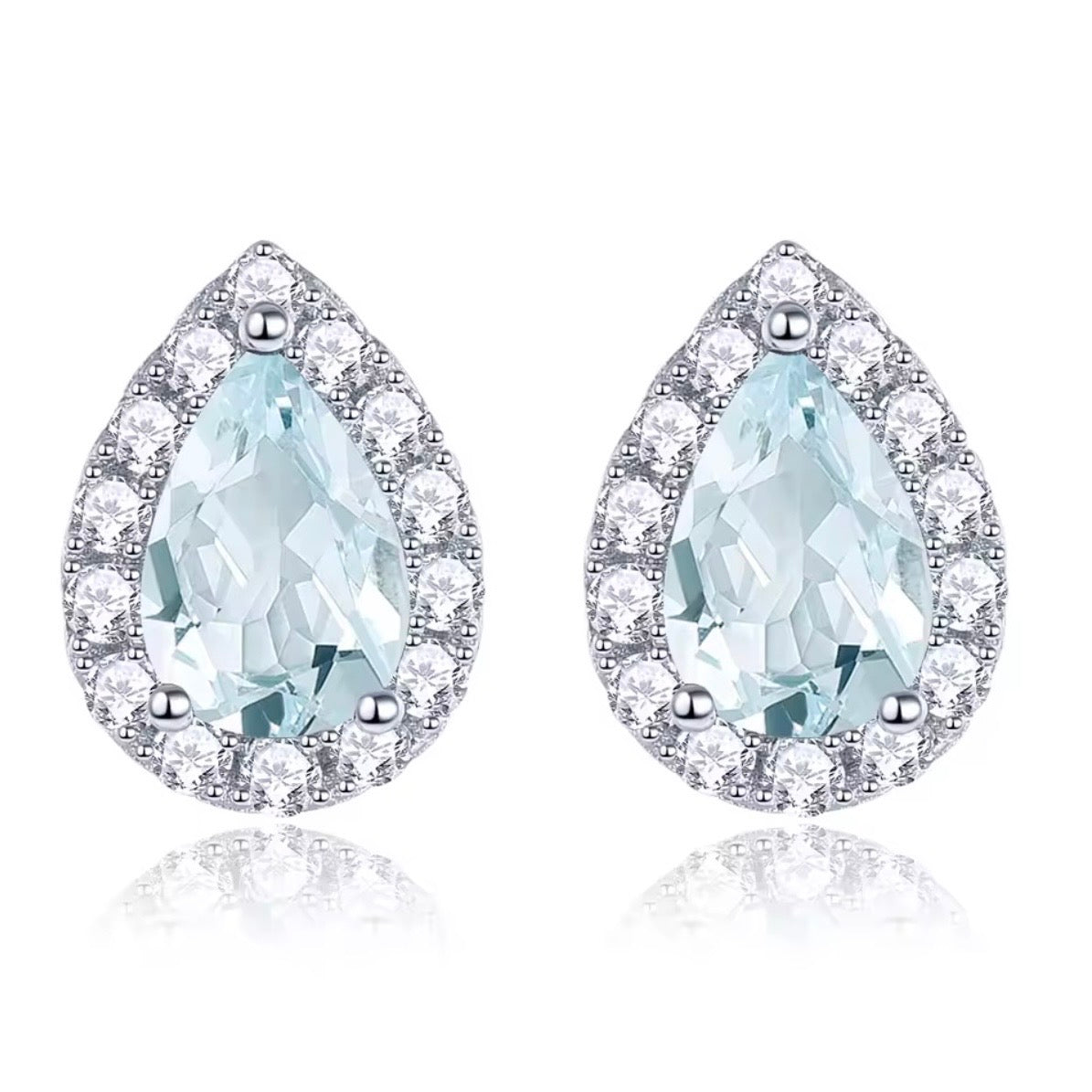 Aretes Pera Halo