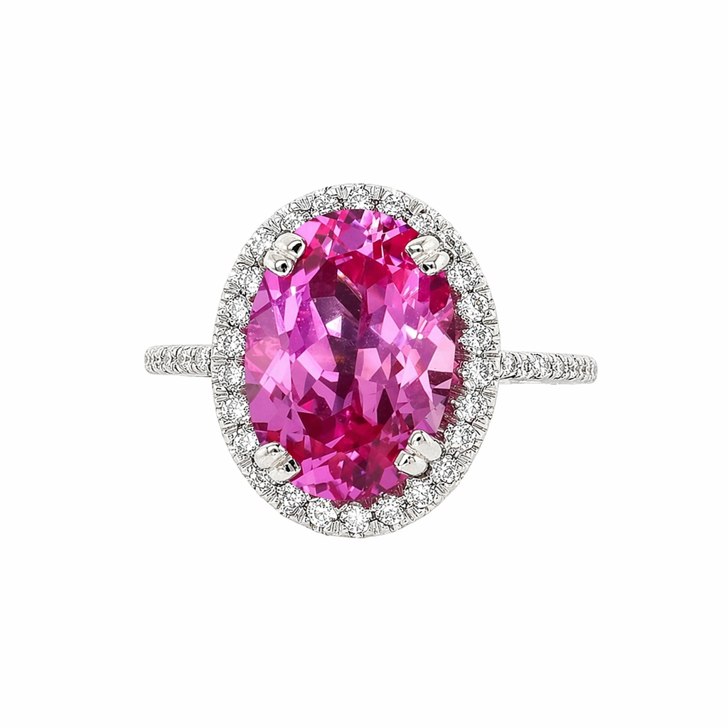Anillo Pink Halo