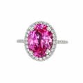 Anillo Pink Halo