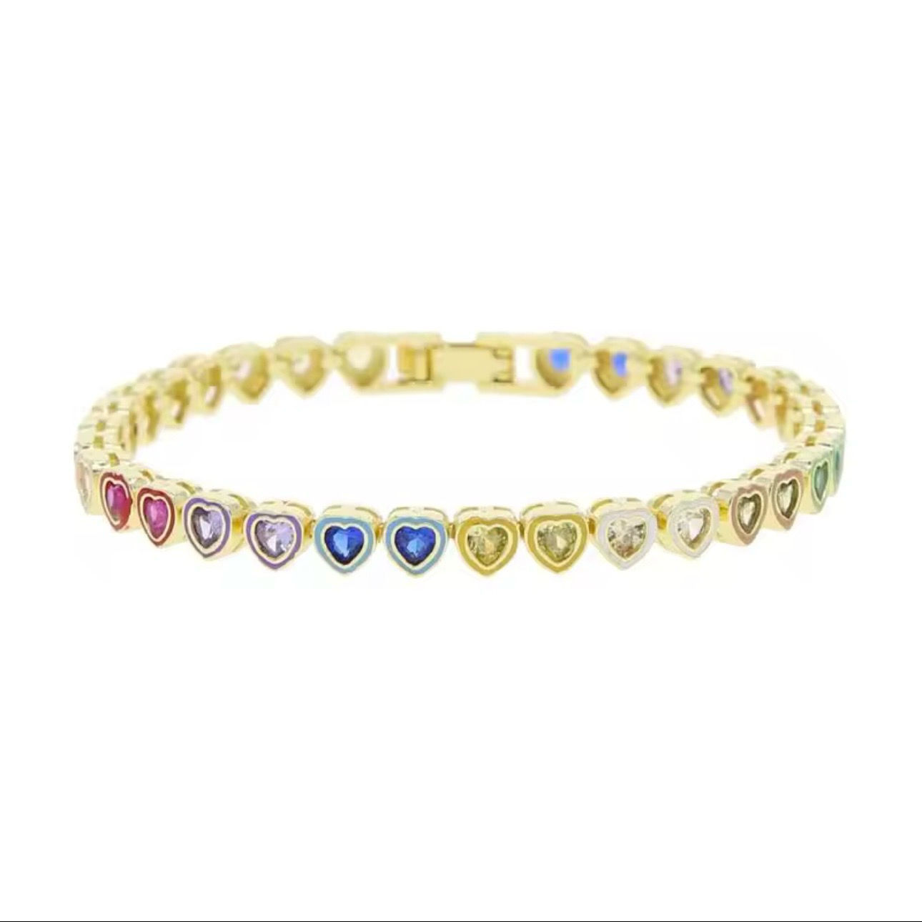 Pulsera Rainbow Hearts