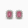 Aretes Zafiro Rosa