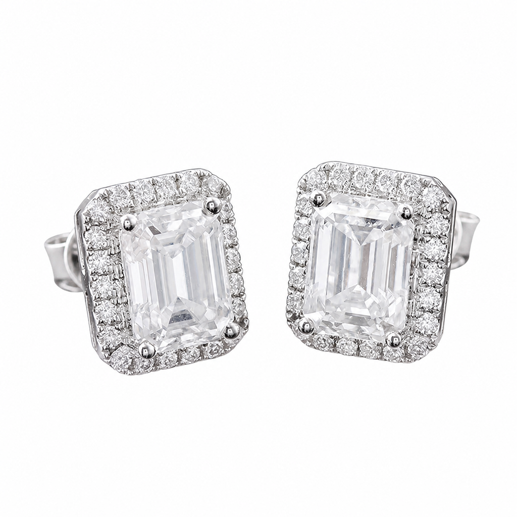 Aretes Esmerald Cut