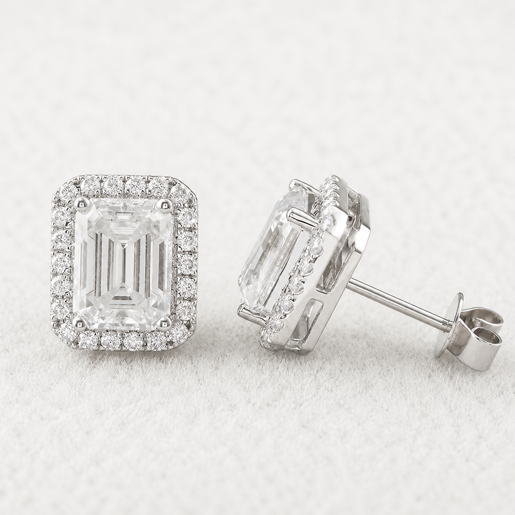 Aretes Esmerald Cut