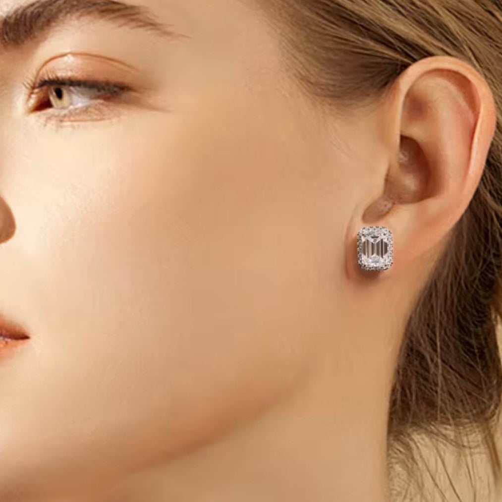 Aretes Esmerald Cut