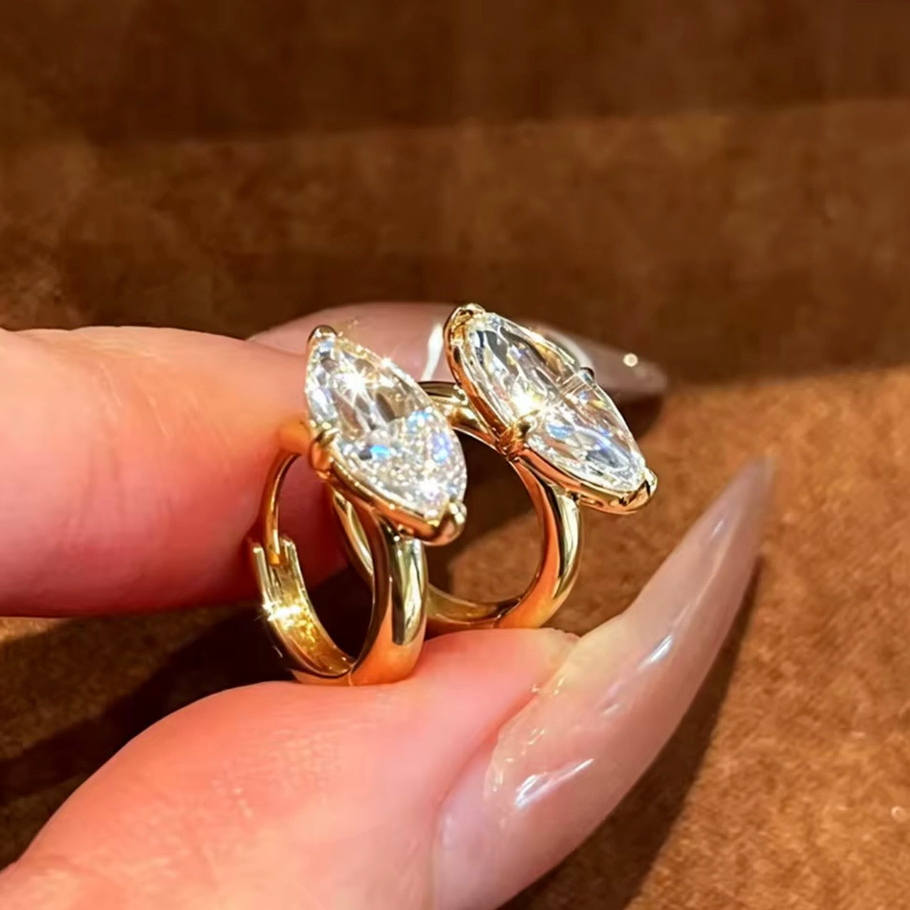 Aretes Marquise