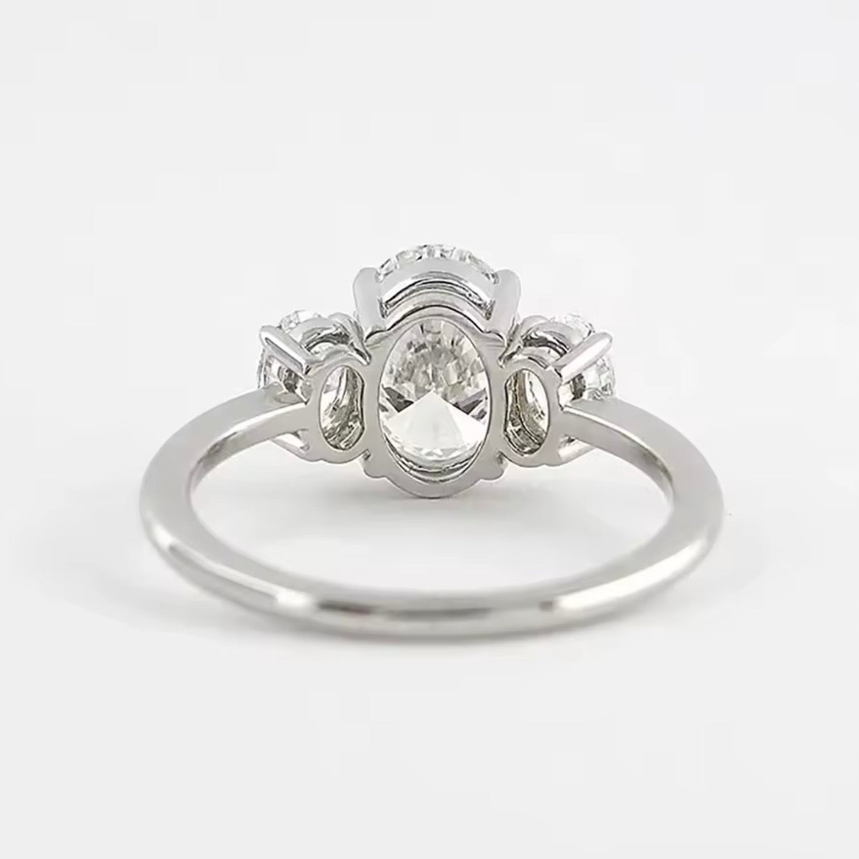 Anillo Moissanita Trilogy