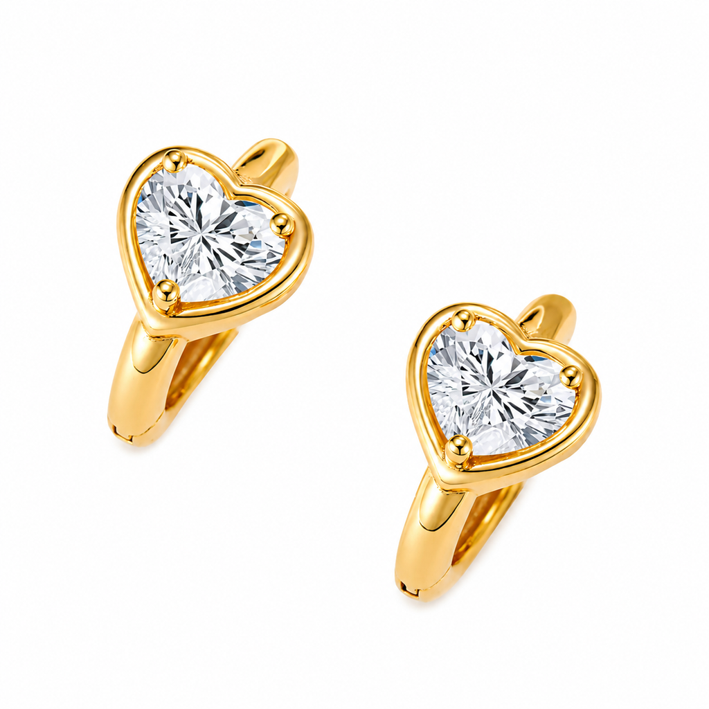 Aretes Golden Heart