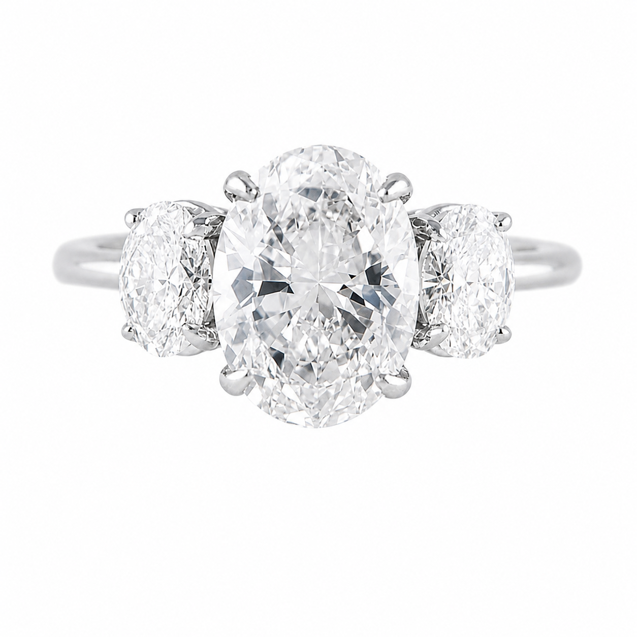 Anillo Moissanita Trilogy