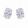 Aretes Solitario Oval