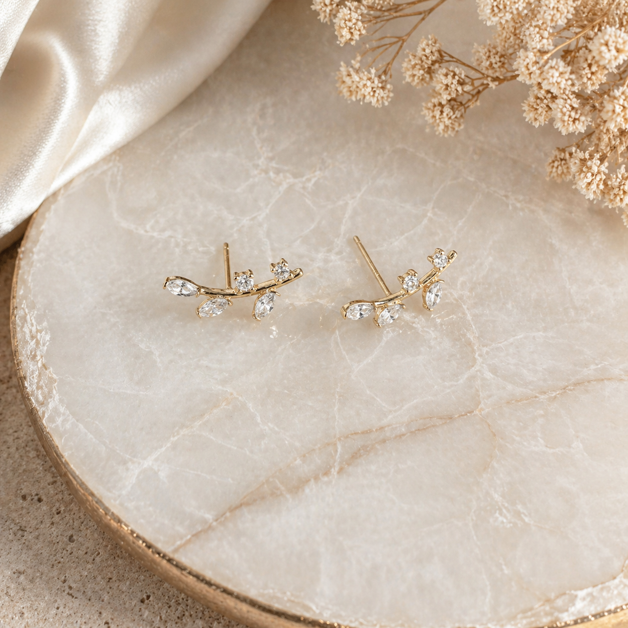 Aretes Hojas