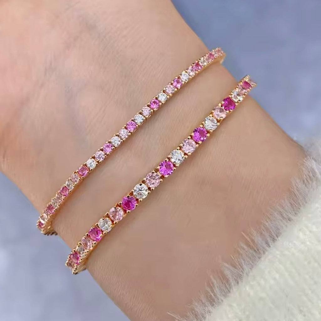 Pulsera Pink Tennis