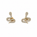 Aretes De Serpiente En Oro 14K