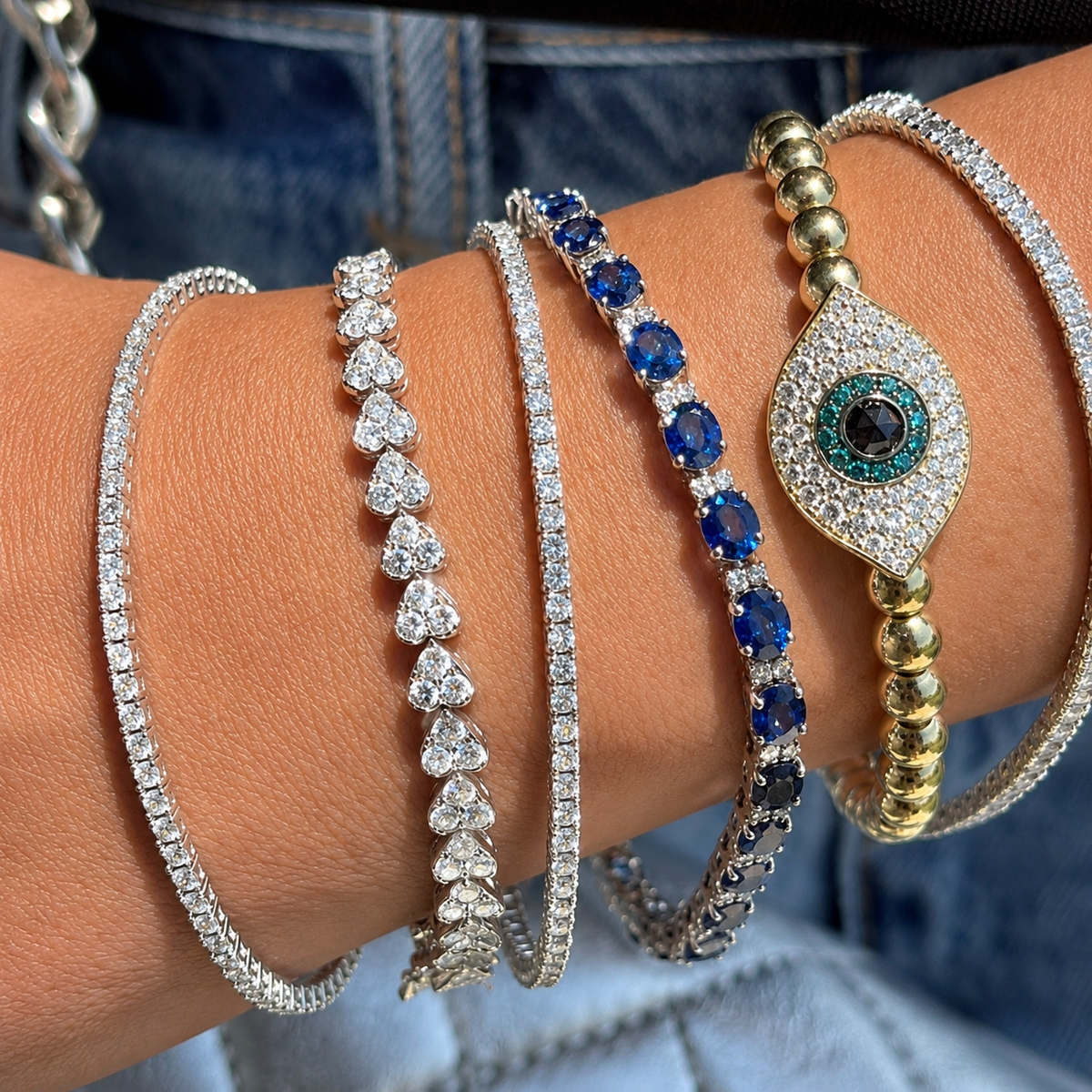 Pulsera Sapphire Tennis