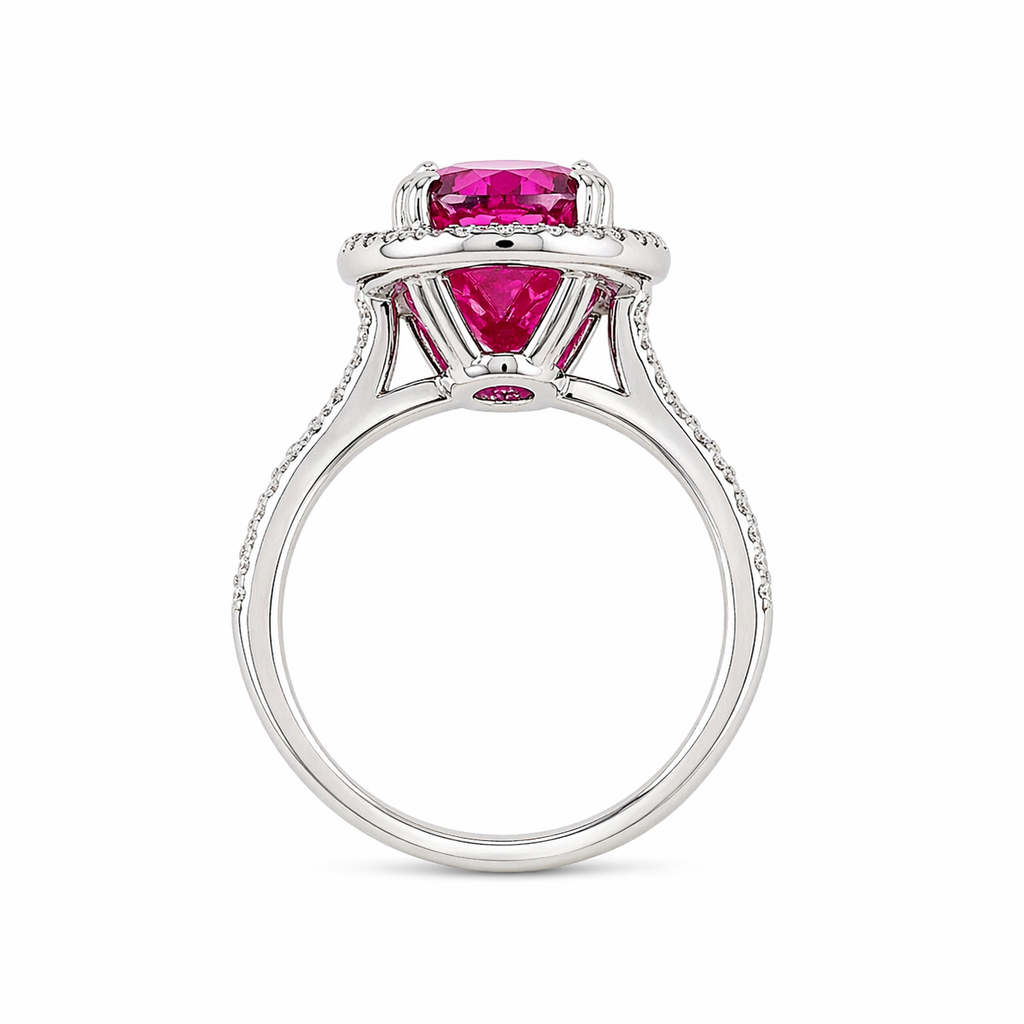 Anillo Pink Halo