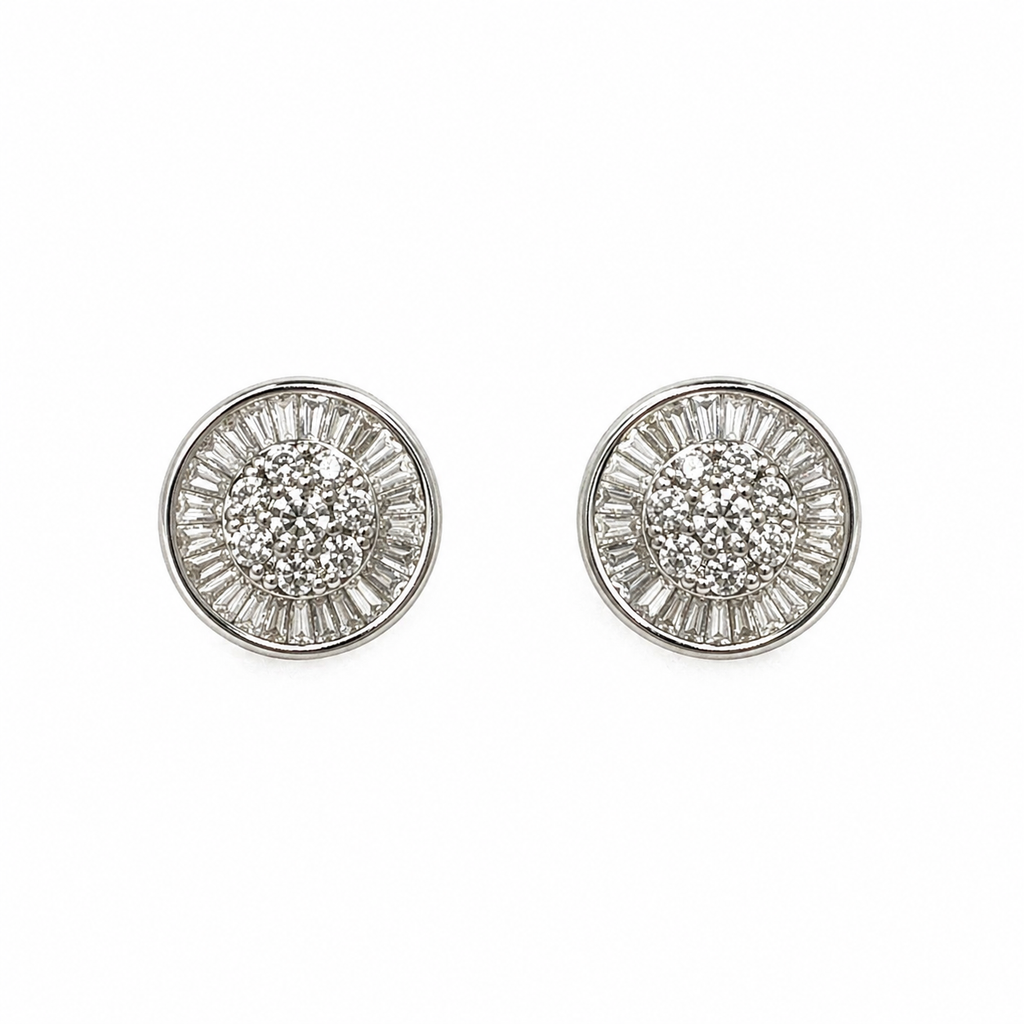 Aretes De Diamantes Naturales Radiant