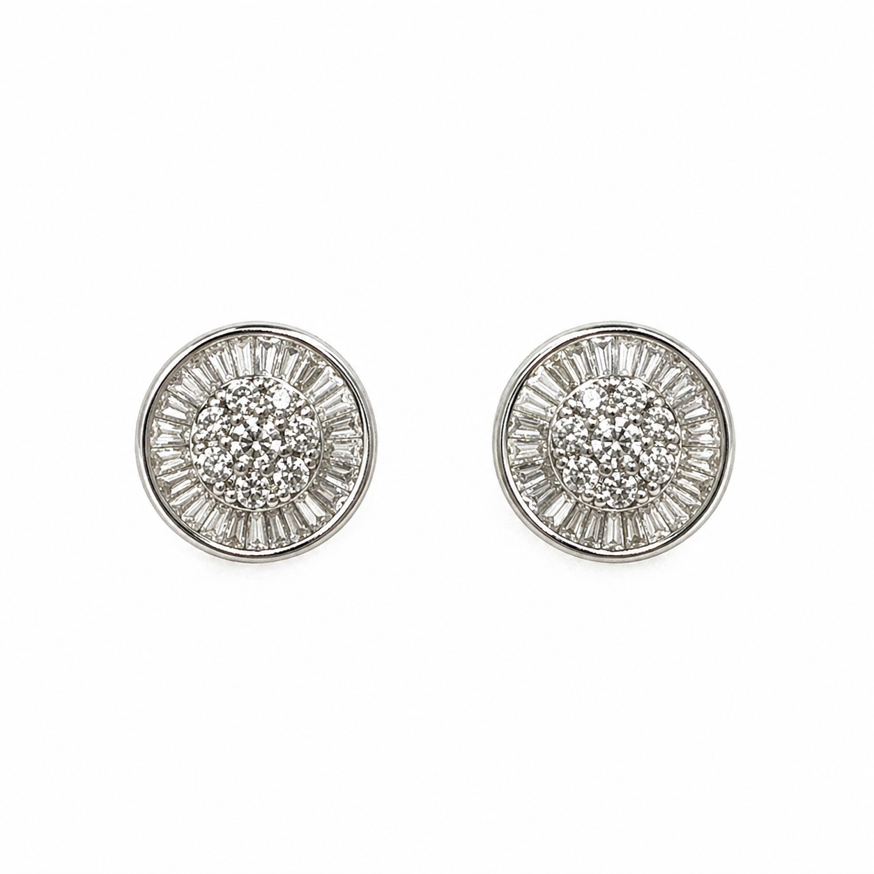 Aretes De Diamantes Naturales Radiant