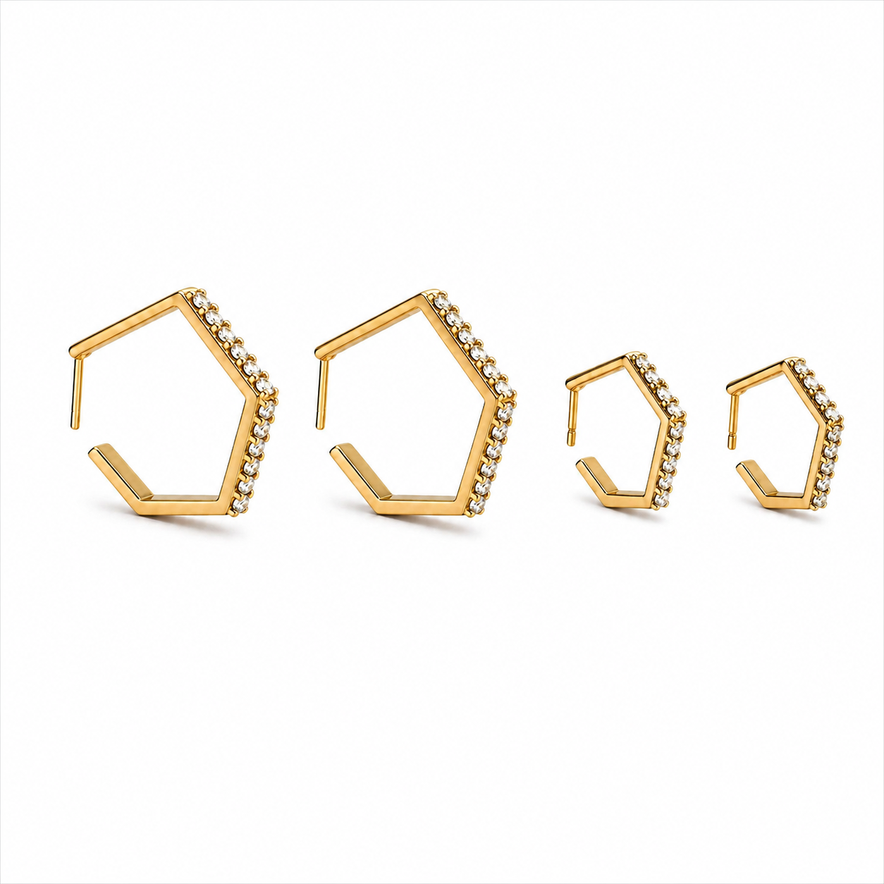 Huggies 14k Gold & CZ
