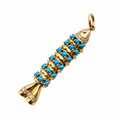 Charm Swedish Fish Turquoise