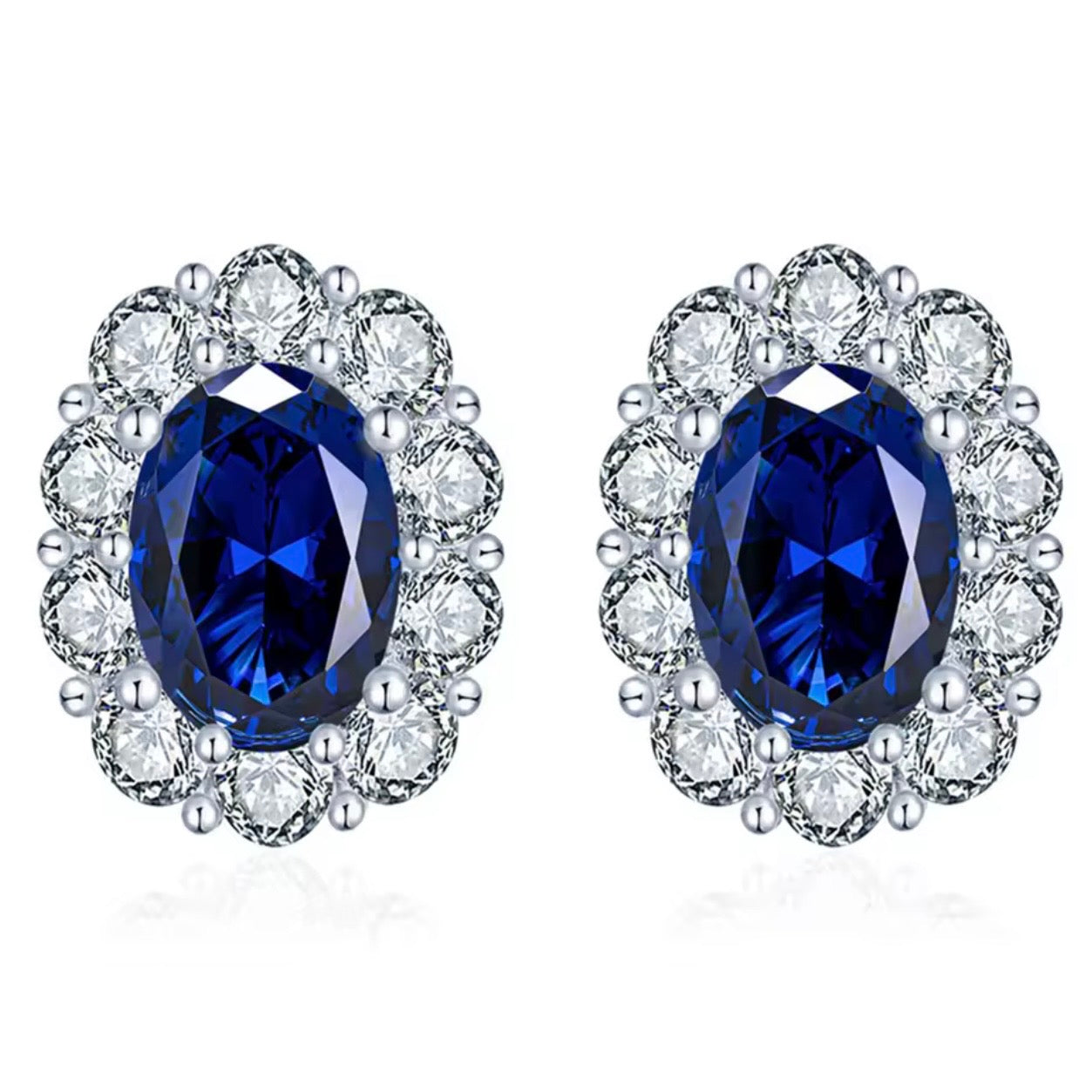 Aretes Halo Oval