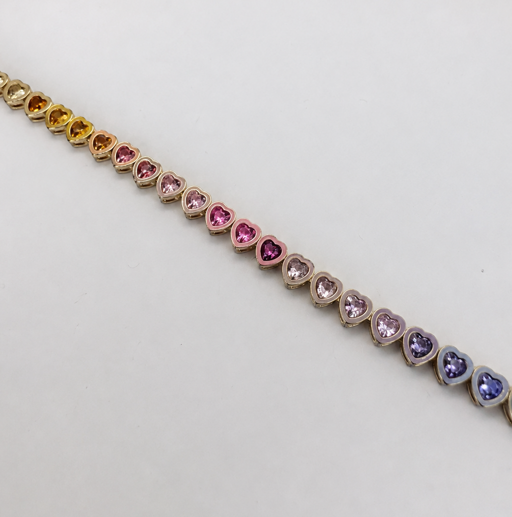Pulsera Rainbow Hearts