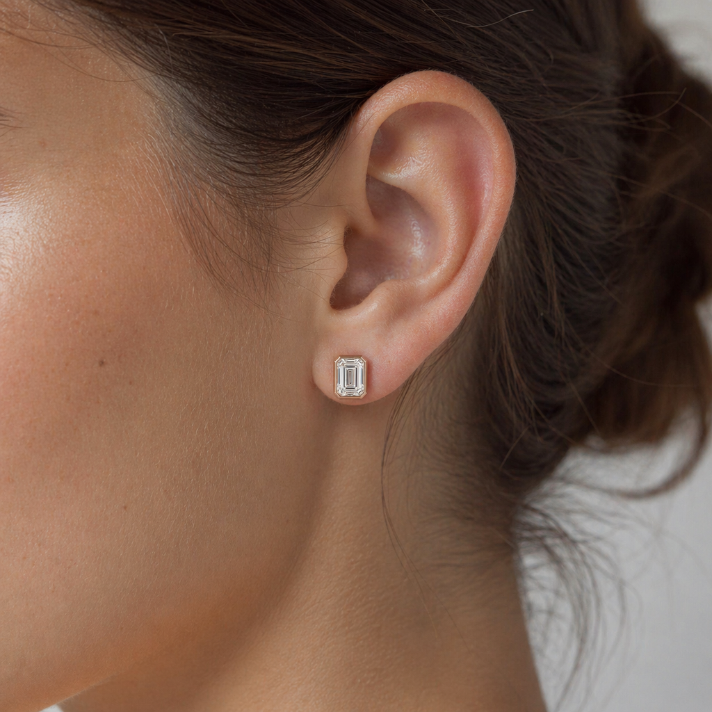 Aretes Corte Esmeralda