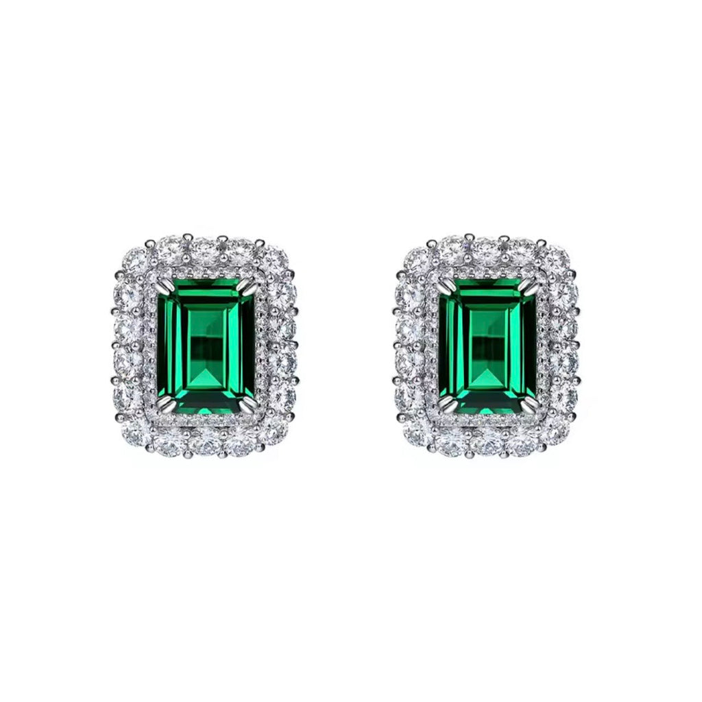 Aretes Esmeralda Halo