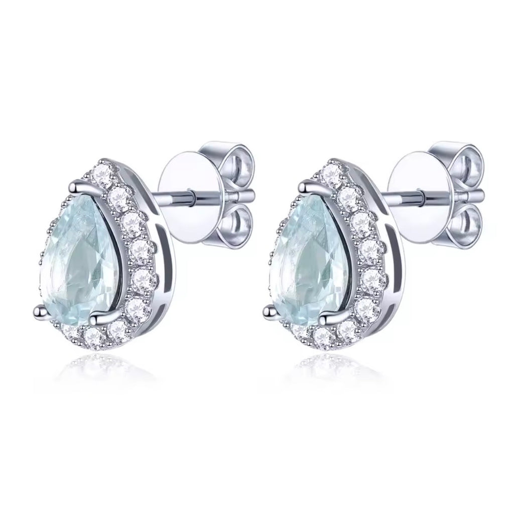 Aretes Pera Halo