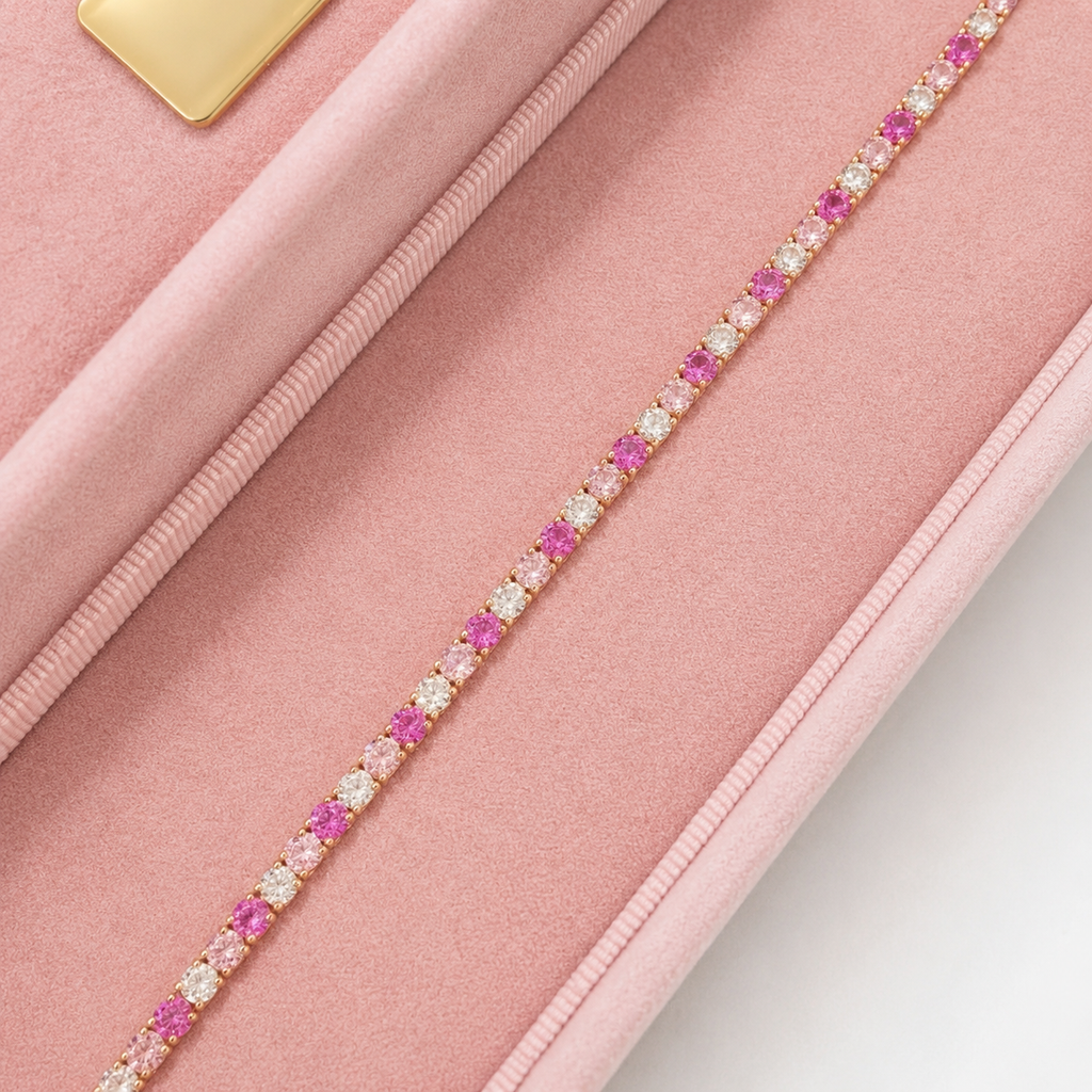 Pulsera Pink Tennis