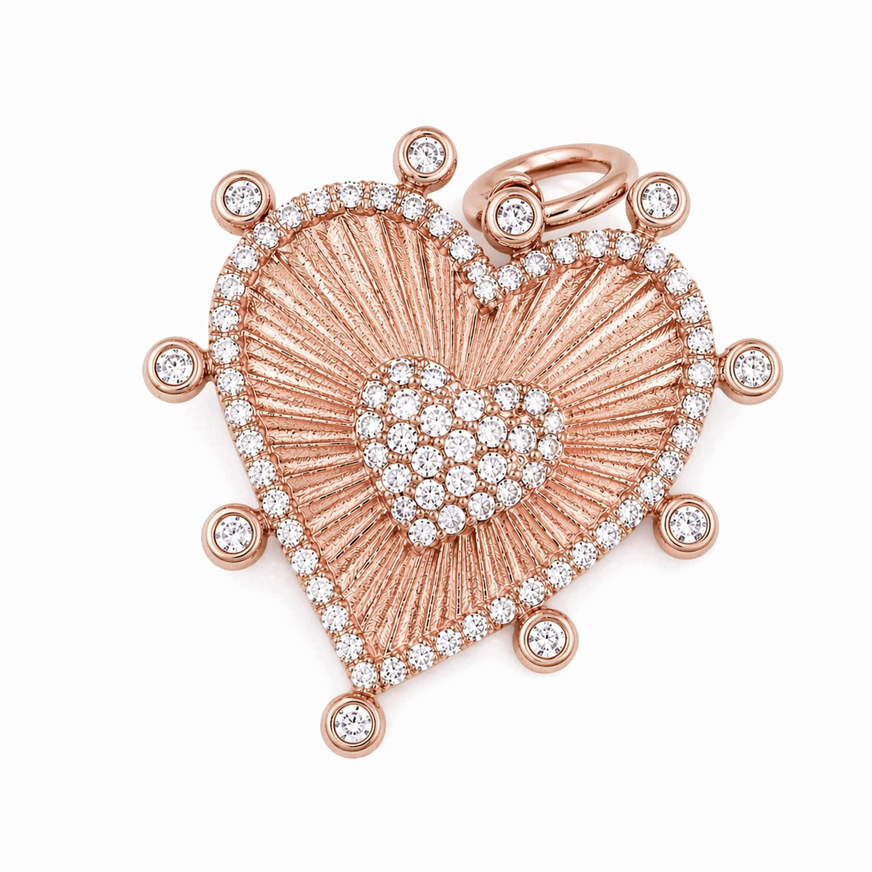 Charm Golden Heart