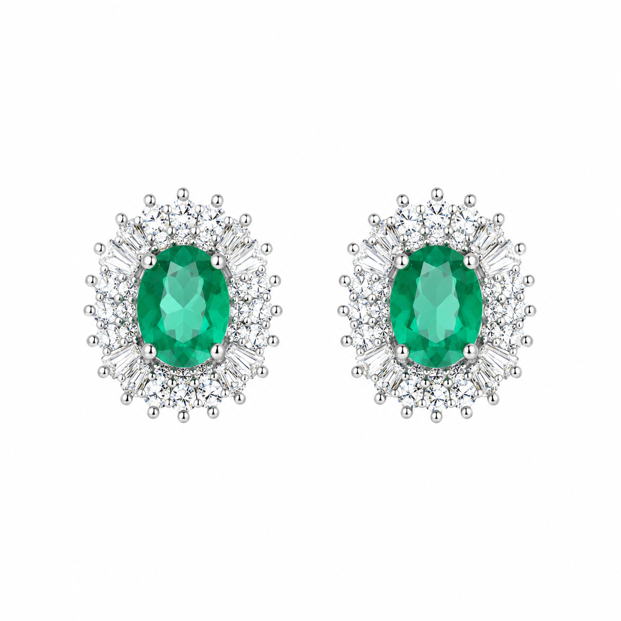 Aretes Esmeralda Oval