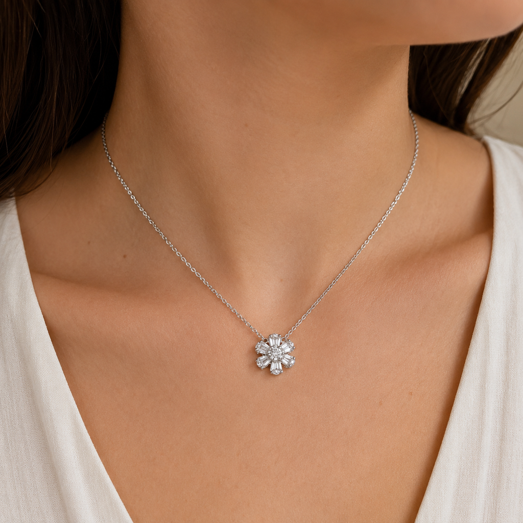 Collar Louise Diamond Flower