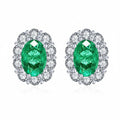 Aretes Halo Oval