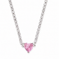 Collar Pink Heart Tennis