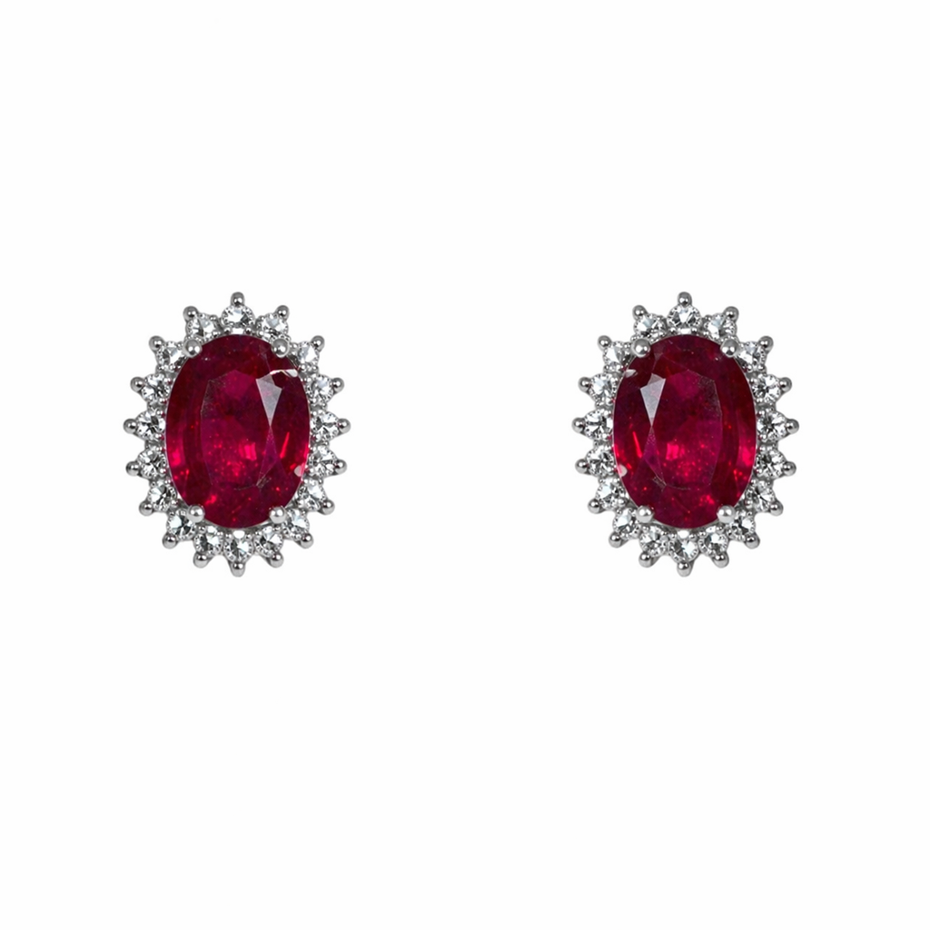 Aretes Rubí