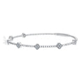Pulsera De Diamantes Brazalete Flexible Carlot