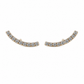 Aretes Curve De Oro 14K