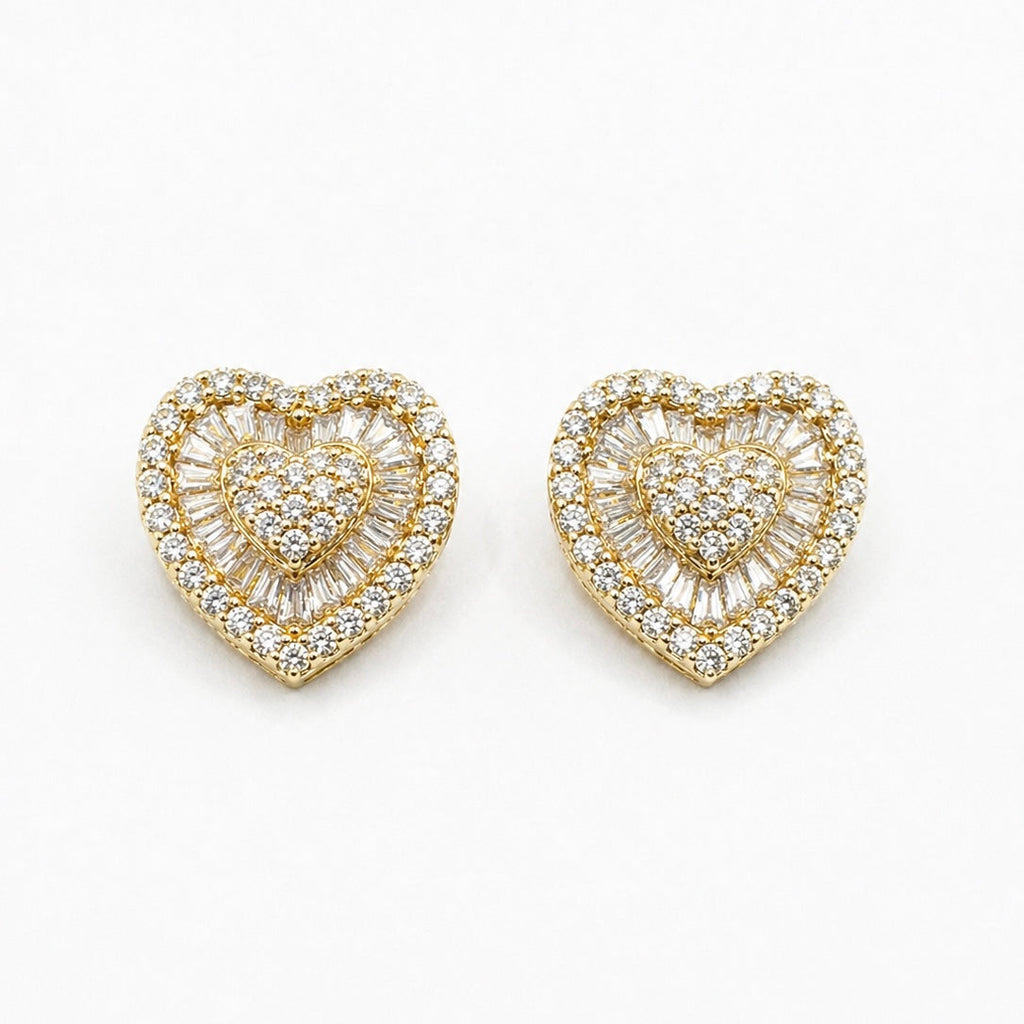 Aretes Corazón Diamante