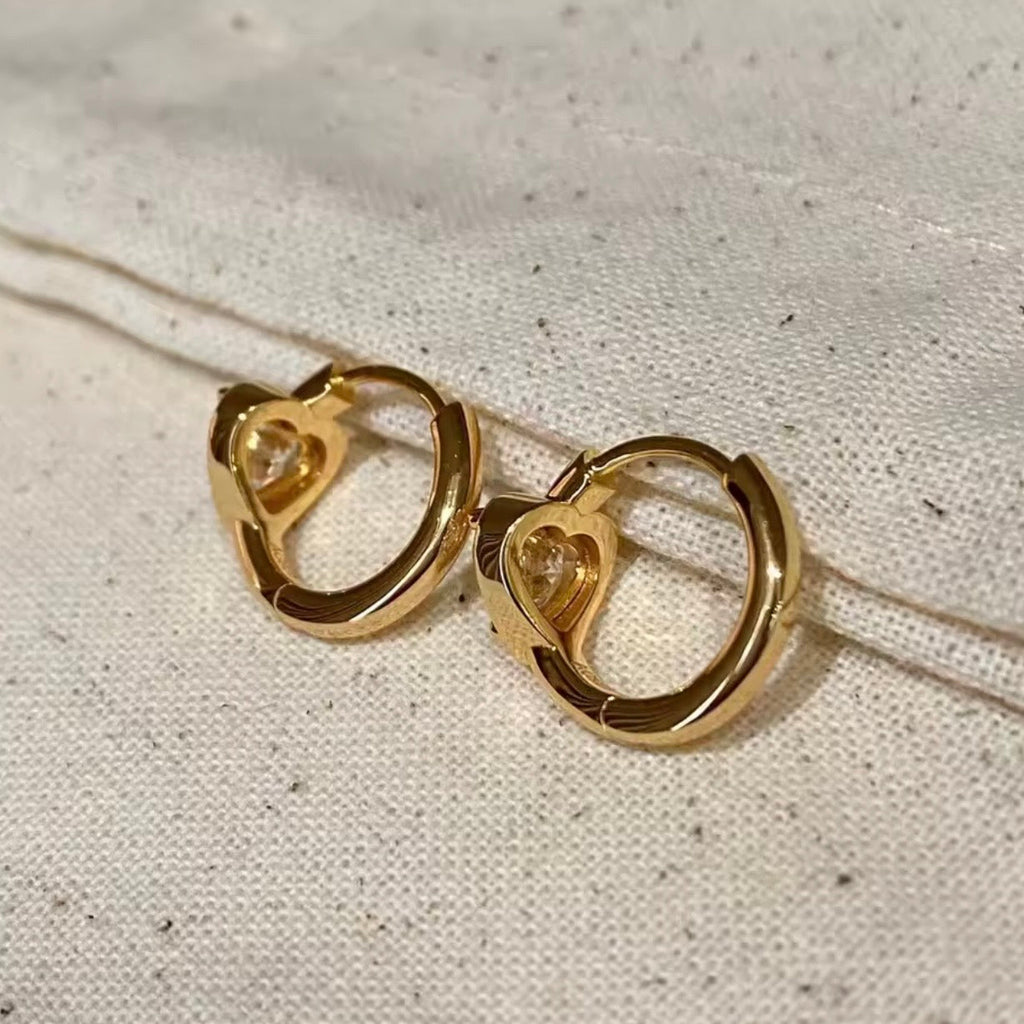 Aretes Golden Heart