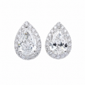 Aretes Halo Pear