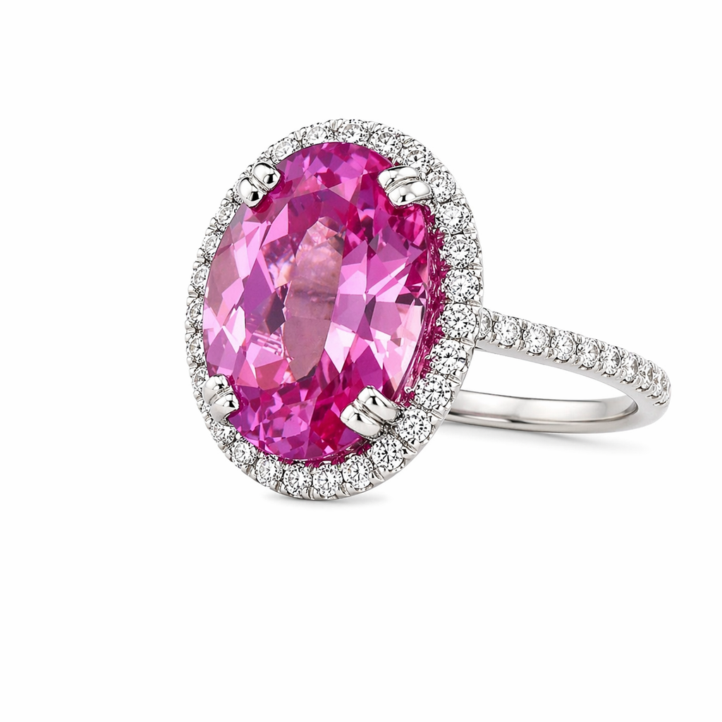 Anillo Pink Halo