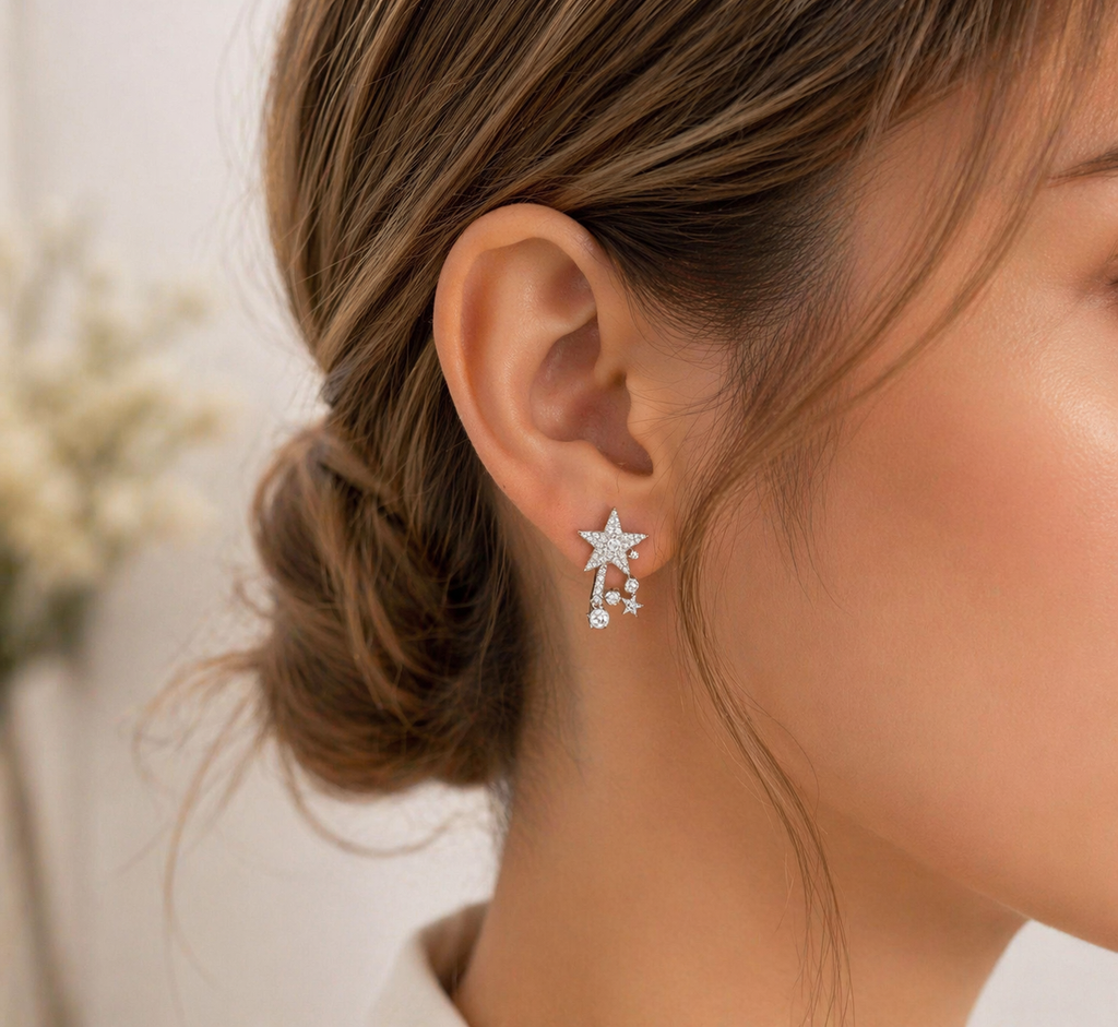 Aretes Estrella Fugaz