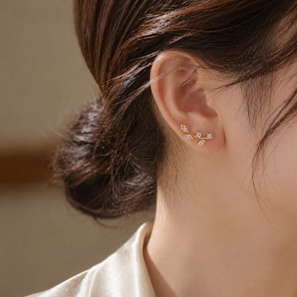 Aretes Hojas