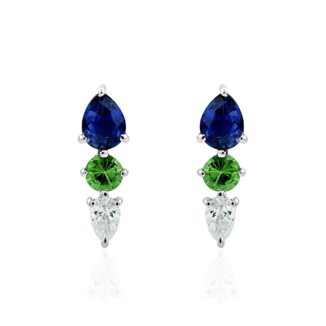 Studs Oro Blanco Leir