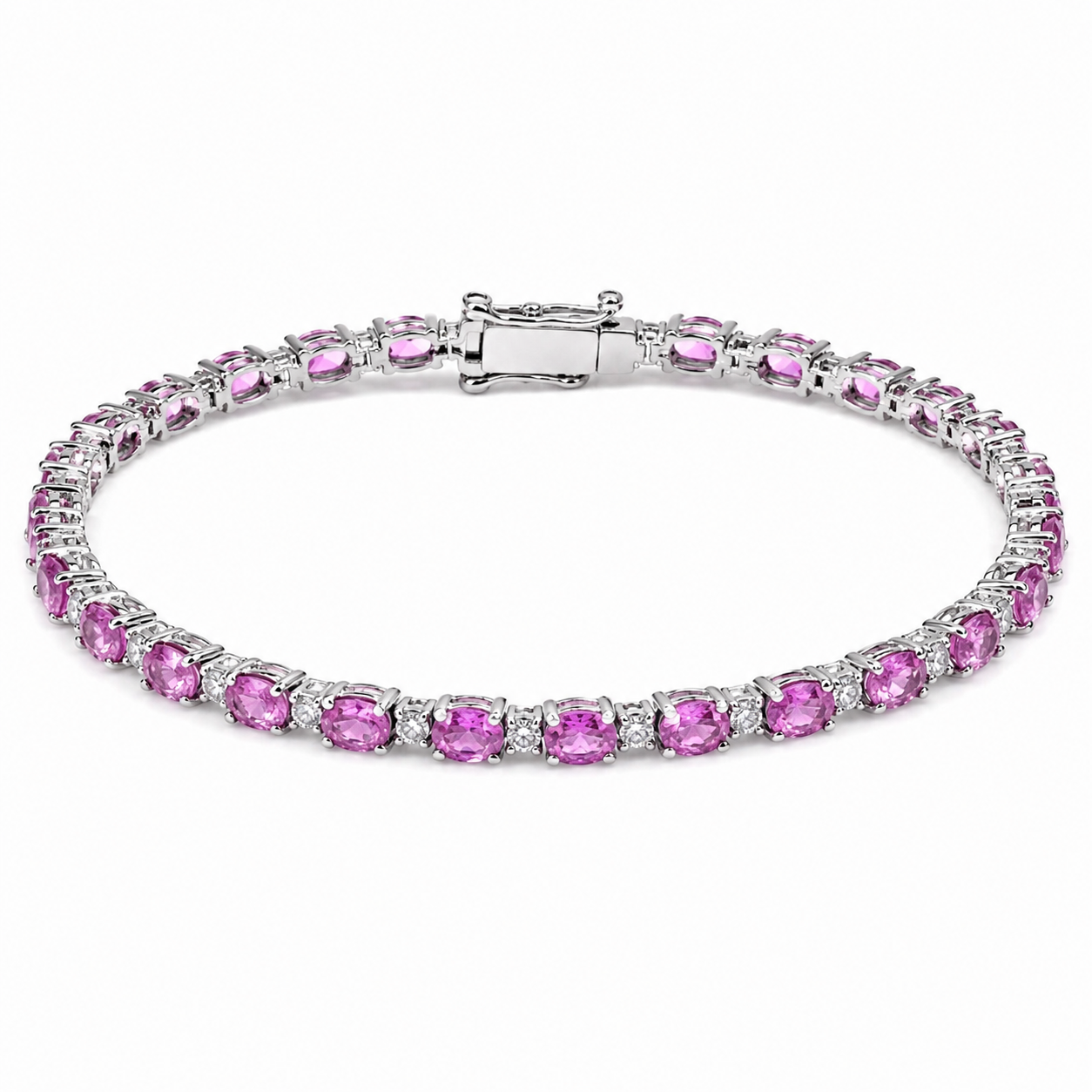 Pulsera Pink Sapphire Tennis