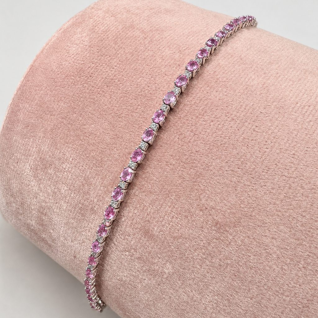 Pulsera Pink Sapphire Tennis